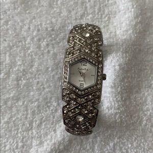 Silver bracelet watch